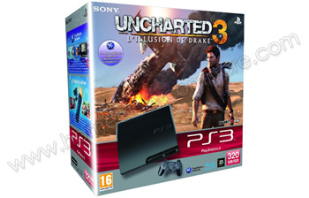 SONY PS3 Slim 320 Go Uncharted 3