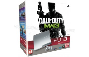 SONY PS3 Slim Argent 320 Go COD MW3