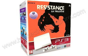 SONY PS3 Slim Blanche 320 Go Resistance Trilogy