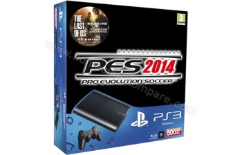 SONY PS3 Ultra Slim 500 Go PES 2014 The Last of US