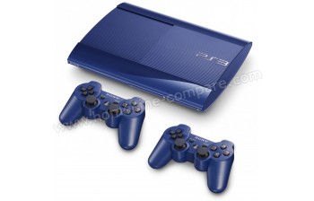 SONY PS3 Ultra Slim Bleue 500 Go Imports EU Mx2