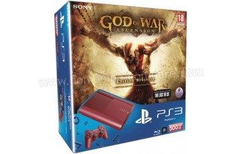 SONY PS3 Ultra Slim Rouge 500 Go GOW4